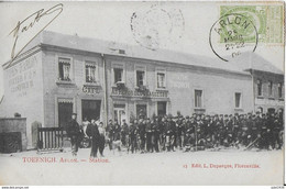 TOERNICH ..-- AU REPOS DES CHASSEURS . 1906 Vers EAUBONNE ( Melle Céline VEMCLEFS? ) . Voir Verso . - Arlon