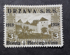 Yougoslavie, 1919, Surcharge Bosnie, Yv 35 MNH - Unused Stamps