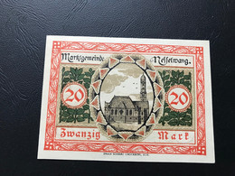 Notgeld - Billet Necéssité Allemagne - 20 Mark  - Nesselwang   - Novembre 1918 - Unclassified