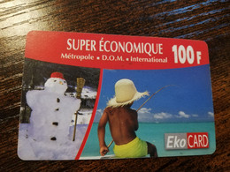 ST MARTIN  EKO CARD   100 FF ANTF /EK50/ SNOWMAN BOY        ** 6769 ** - Antillen (Frans)