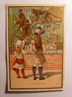 IMAGE CHROMO - AU BON MARCHE LA CAGE AUX SINGES - MAISON ARISTIDE BOUCICOT - GRAND FORMAT 8cm X 12cm J. MINOT PARIS - Sonstige & Ohne Zuordnung