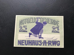 Notgeld - Billet Necéssité Allemagne - 25 Pfennig - Neuhaus - 1921 - Non Classés