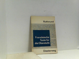 Französische Texte Für Die Oberstufe - Schulbücher