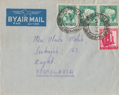 India Airmail Letter Sent To Yugoslavia , Kalaikunda Air Field 1969 - Omslagen