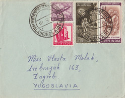 India Airmail Letter Sent To Yugoslavia , Kalaikunda Air Field 1970 - Omslagen