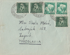 India Airmail Letter Sent To Yugoslavia , Kalaikunda Air Field 1970 - Buste