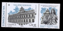France 2021 - Neuf ** Scanné Recto Verso - Valenciennes 94e Congrès FFAP - Bord De Feuille Gauche - Unused Stamps