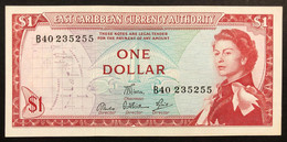 Eastern Caribbean CARAIBI Orientali 1 $ Dollar Pick#13d Unc Lotto.3710 - East Carribeans