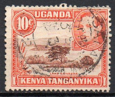 KENYA-OUGANDA N° 52 O Y&T 1938 Lac Naivasha Et George VI - Kenya & Ouganda