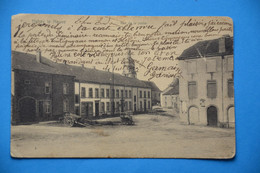 Habay-la-Neuve 1906: Rue De La Poste Avec Charettes - Habay