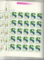 Ark**  Fi  2340/47 **  MN Owoce Fruits Des Bois Noisette Mure Framboise ....  Pologne Polska Poland Poland Polonia - Full Sheets