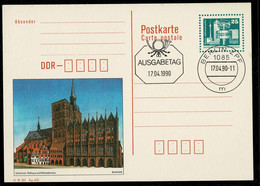DDR RDA Ganzsache Entier Postal Postkarte Bertholdt  BERLIN ZPF  17.04.90  TTB/SG - Privé Postkaarten - Gebruikt