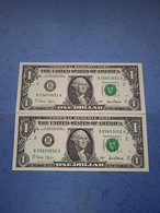 STATI UNITI-P509 1D 2001  UNC (2 Consecutivi) - Billetes De La Reserva Federal (1928-...)