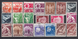 Bulgaria 1938 - Propagande En Faveur Des Produits Nationaux, YT 299/318, Obliteres - Gebruikt