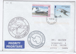 British Antarctic Territory (BAT) 2006 Cover Gobal Climate Change University Of Gent Ca Port Lockroy 19 FE 06 (AB204A) - Storia Postale