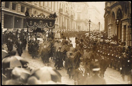 1912 BRUXELLES : Carte-Photo FUNERAILLES Comtesse De Flandre Marie Von Hohenzollern-Sigmaringen - Fêtes, événements