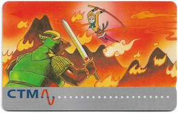 Macau - CTM (GPT) - Journey To The West #1 - 28MACA (Dashed Ø) - 1996, 10.000ex, Used - Macao