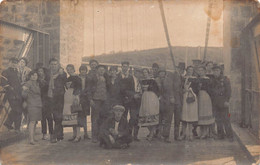 LANDEVENNEC - Rare Carte PHOTO D'un Groupe Familial Sur Le Pont De TERENEZ - Landévennec