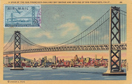 Carte Maximum USA Pont Bridge San Francisco - Cartes-Maximum (CM)