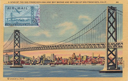 Carte Maximum USA Pont Bridge San Francisco - Cartas Máxima