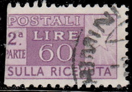 Italie Colis Postaux 1956. ~ CP 79 - 60 L. Cor De Chasse - Colis-postaux