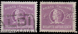 Italie Exprès 1956. ~ Ex 39 (par 2) - Italia - Poste Exprèsse