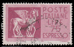 Italie Exprès 1956. ~ Ex 43 (par 11) - 75 L. Chevaux Ailés (Art étrusque) - Eilsendung (Eilpost)