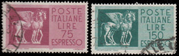 Italie Exprès 1956. ~ Ex 43 à 44 - Chevaux Ailés (Art étrusque) - Correo Urgente