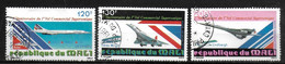 MALI  PA 351/53 Oblitere  Avions Concorde Ader Wright Lindbergh - Concorde