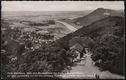 D-32457 Porta Westfalica - Blick Vom Bismarckturm Mit Funk- Und Fernseh-Station - Cars - VW Käfer - Stamp - Porta Westfalica