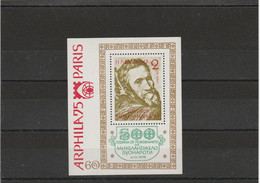 BULGARIE   TIMBRES  NEUFS -  BLOC FEUILLET   ARPHILA 75 PARIS  MICHEL ANGE - Unused Stamps