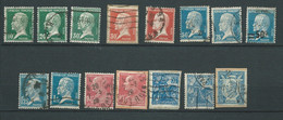 Lot De 15 Timbres Au Type  PASTEURS Et Divers  Oblitérés  - Bip 7002 - 1922-26 Pasteur