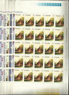 Ark**  Fi  2384/89**  MNH Architecture Batiments  Zabitki Architektury  Pologne Polska Poland Poland Polonia - Fogli Completi