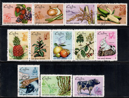 Cuba 1969 Mi# 1518-1529 Used - Agriculture - Used Stamps