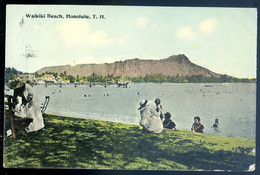 Cpa Des Etats Unis Hawaii Honolulu -- Waikiki Beach   JA22-68 - Honolulu