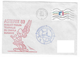 4 CN - MARINE NATIONALE  MISSION ASTERIX 89 - (DUGUAY TROUIN - TOURVILLE - DU CHAYLA - DURANCE) - Naval Post