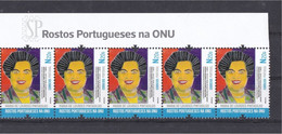 'Portugal 2022 Rostos Portugueses Na ONU UN United Nations Maria De Lourdes Pintassilgo Children Design Famous Woman - Nuevos