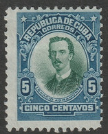 Cuba 1910 Sc 242 Yt 156 MH* - Unused Stamps