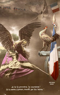 Militaria - Patriotisme - Le Coq Français Défiant L’aigle Allemand - Ww1 Guerre 14/18 - Patriotiques