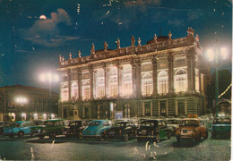 TORINO - PALAZZO MADAMA, NOTTURNO - AUTO CARS VOITURES FIAT 1100 600 - V1962 - Palazzo Madama