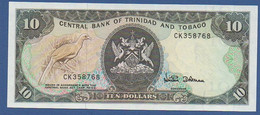 TRINIDAD & TOBAGO - P.38d – 10 Dollars ND (1985) "Chap. 79.02 - Arms" Issue, UNC, Serie CK 358768 - Trinidad & Tobago