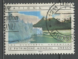 NU Genève - Vereinte Nationen 1984 Y&T N°123 - Michel N°123 (o) - 70c Parc Los Glaciares En Argentine - Gebruikt
