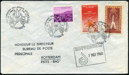 Turkey 1960 400th Anniv. Of Arrivals Tulip From Istanbul To Amsterdam, With Departure And Arrival Special Cover - Briefe U. Dokumente