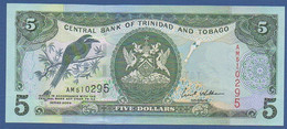 TRINIDAD & TOBAGO - P.42b – 5 Dollars 2002 UNC, Serie AM510295 - Trinidad & Tobago