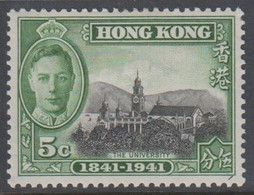 1941. HONG KONG. George VI. THE UNIVERSITY 5 C. Hinged. (Michel 165) - JF418339 - Ungebraucht