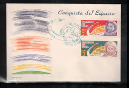 Cuba 1964 Space / Raumfahrt Russian Astronauts Bikovski + Tereshkova FDC - Zuid-Amerika