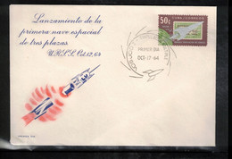 Cuba 1964 Space / Raumfahrt Voshod 1 FDC - Amérique Du Sud