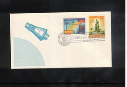 Colombia 1965 Space / Raumfahrt Satellites - Centenary Of Telegraph FDC - Amérique Du Sud