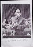 CHINA CHINE CINA THE GREAT LEADER CHAIRMAN MAO WILL ALWAYS LIVE IN OUR HEARTS PICTURE 18.6 X13.0 CM - Autres & Non Classés