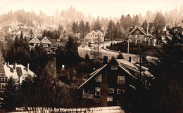 Noisy Residences, Portland Heights - Oregon - RPPC - RARE! - Portland